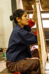 Painting. Focused.